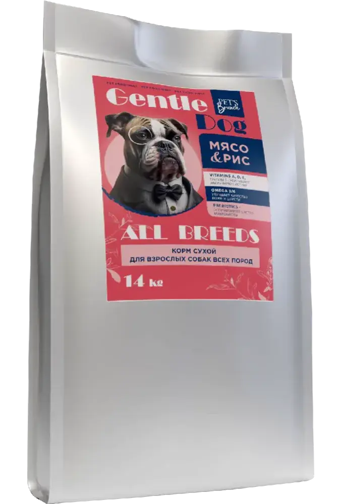 Pet's Brunch Gentle Dog Adult All Breeds (Мясо и рис)