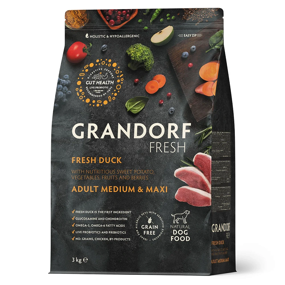 Grandorf Fresh Adult Medium & Maxi (Утка и батат)
