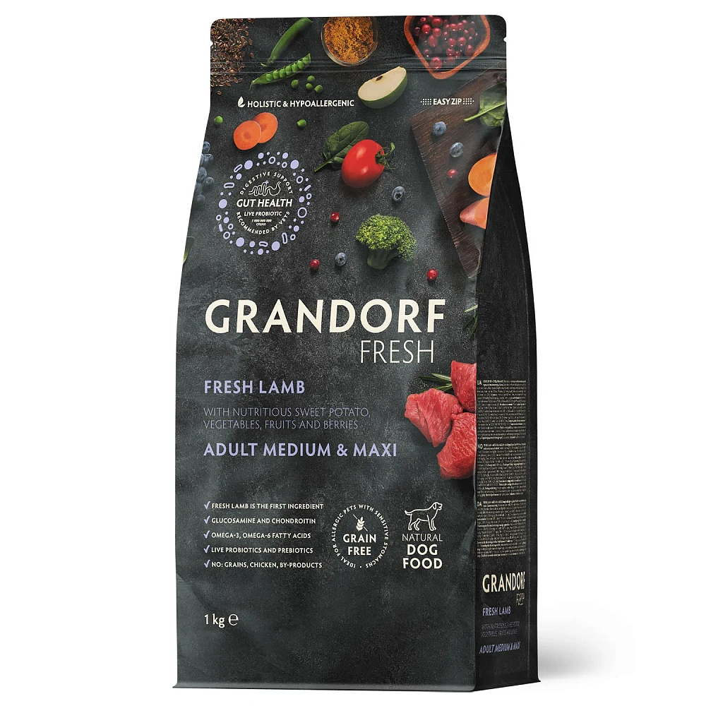 Grandorf Fresh Adult Medium & Maxi (Ягненок и батат)