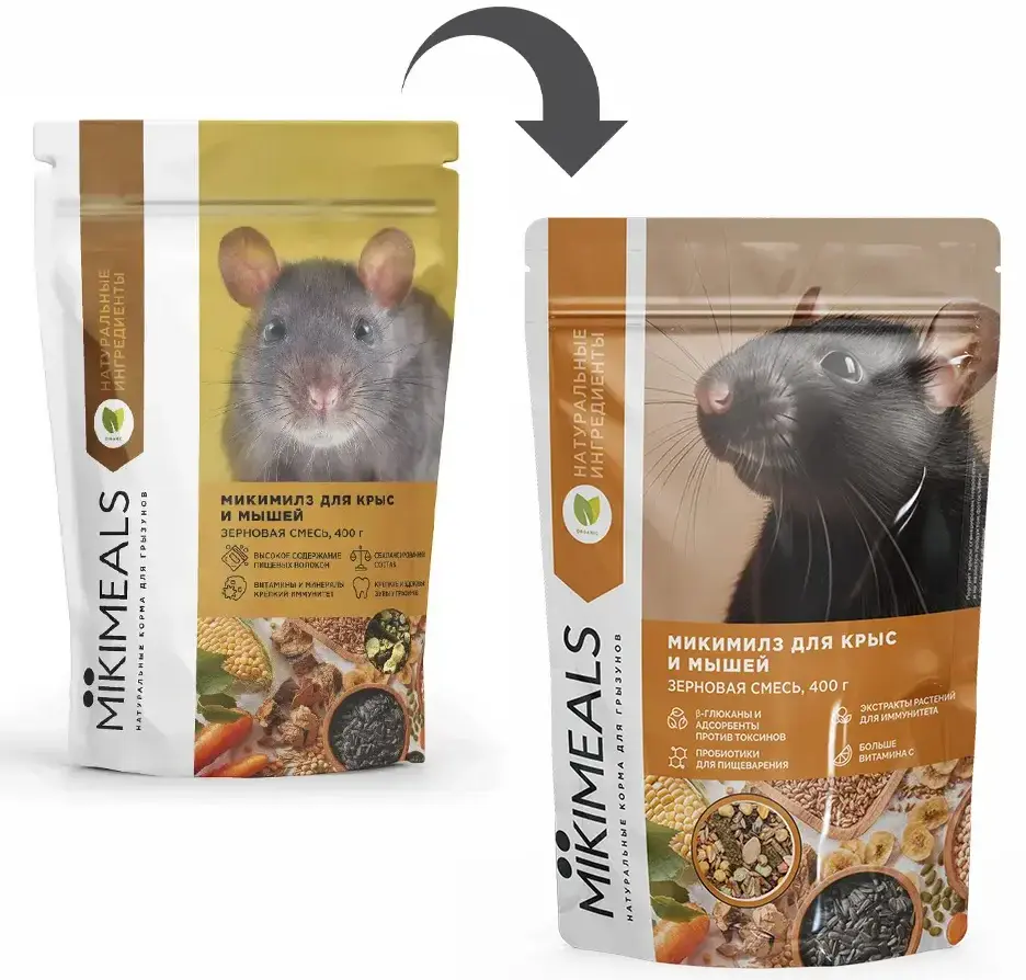 MIKIMEALS Корм для для крыс и мышей