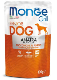 Monge Пауч Grill Senior Dog (Утка) для собак