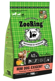 ZooRing Mini Dog Exigent (Телятина и рис с тыквой)