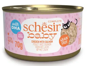 Schesir Baby (Курица, лосось) для кошек