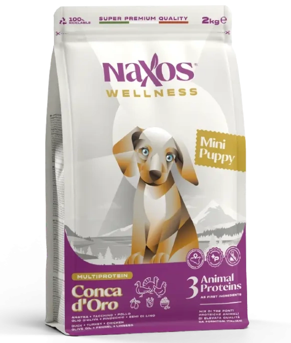 Naxos Wellness Puppy Mini (Утка, курица, индейка), 500 г