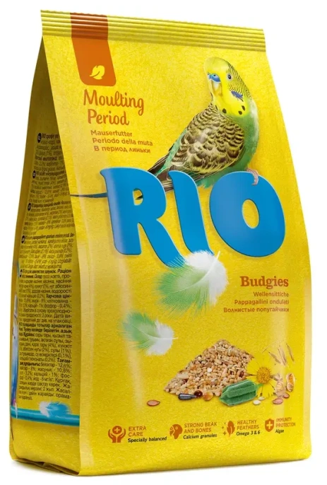 RIO Корм для волнистых попугаев (линька), 500 г