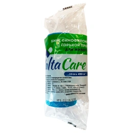Valta Care Premium бинт самофиксирующийся c горьким вкусом, голубой