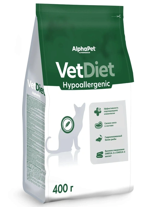 AlphaPet Vet Diet Cat Hypoallergenic, 400 г