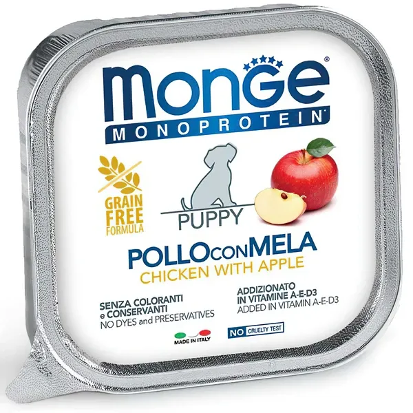 Monge Dog Monoprotein Fruits Паштет из курицы с яблоком для собак