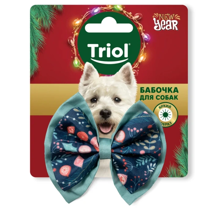 Triol Бабочка для животных Узоры, серия NEW YEAR для собак