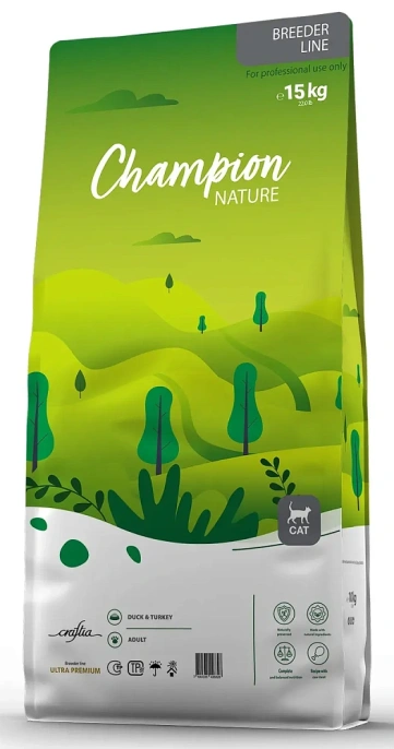 Craftia Champion Nature Ultra Adult Cat (Утка, индейка), 15 кг