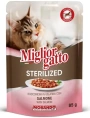 Miglior Gatto Sterilized Кусочки в желе (Лосось) для кошек