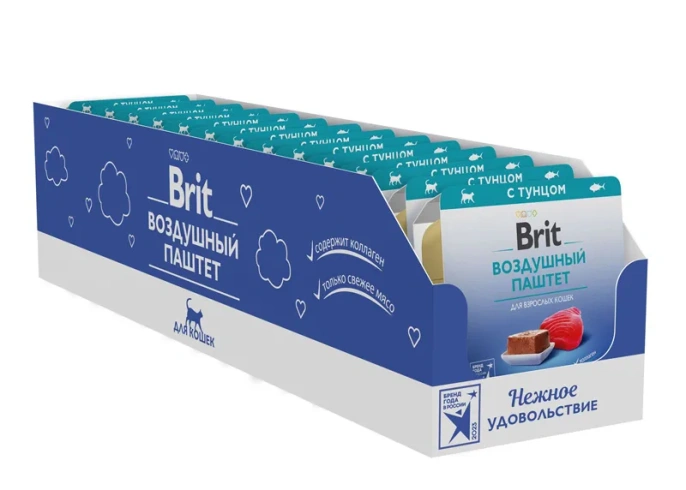 Brit Premium Воздушный паштет для взрослых кошек (Тунец)