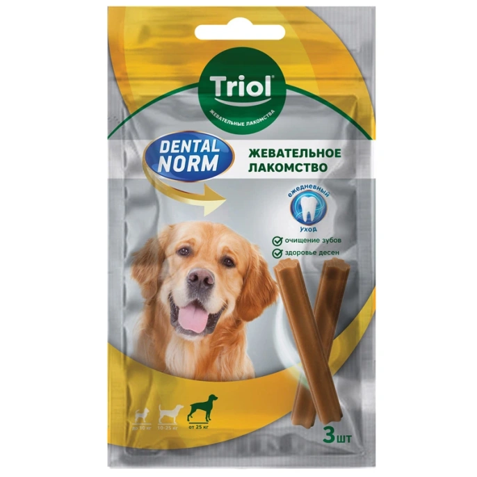 Triol DENTAL NORM Палочки жевательные для собак крупных пород