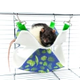 Bambini Pets Гамак подвесной двухуровневый для грызунов и хорьков для грызунов