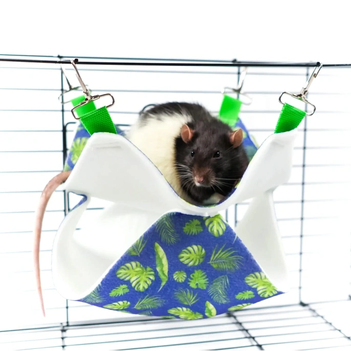 Bambini Pets Гамак подвесной двухуровневый для грызунов и хорьков для грызунов