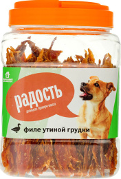 Домашний деликатес "Радость" (филе утиной грудки) для собак