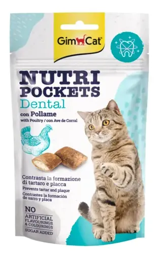 GimCat Nutri Pockets Dental с птицей для кошек