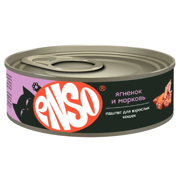 ENSO Консервы для кошек (Ягненок, морковь), 100 г