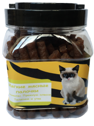 O'cat Мягкие мясные палочки телятина и утка для кошек