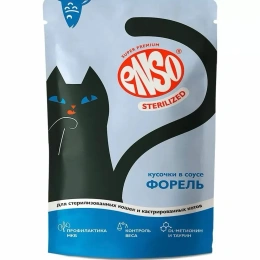 ENSO Sterilized Пауч для кошек (Форель в соусе)