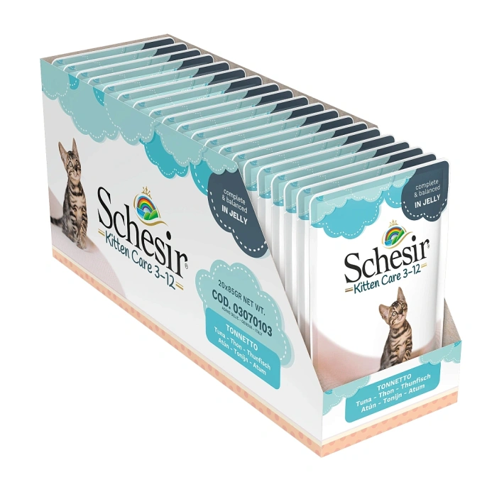Schesir Kitten Care Tuna (Тунец в желе) для кошек