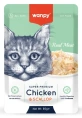 Wanpy Cat Пауч Курица и гребешок для кошек