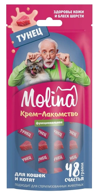 Molina Крем-лакомство с тунцом для кошек