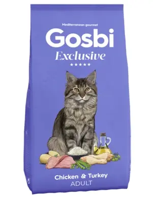 Gosbi Exclusive Adult Cat (Курица, индейка), 400 г