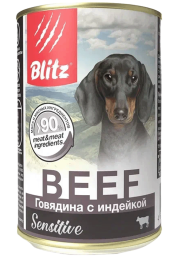 BLITZ Sensitive Dog (Говядина с индейкой) для собак