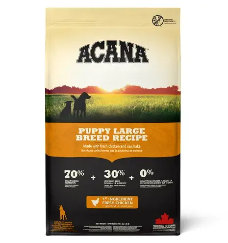 ACANA Puppy Large Breed Recipe, 17 кг