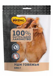 Мнямс Уши говяжьи для собак