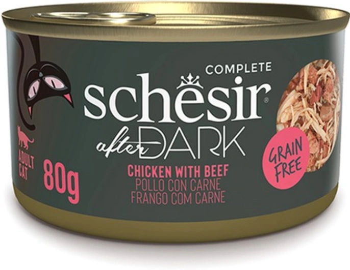 Schesir After Dark (Курица, говядина в бульоне) для кошек