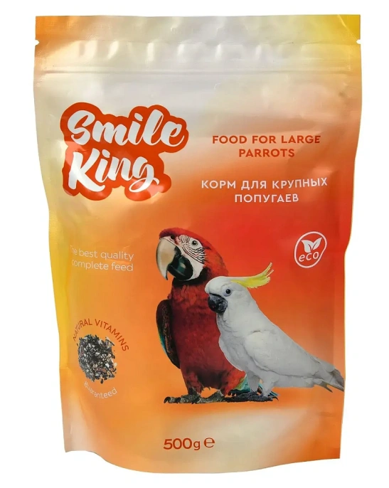 Smile King Корм для крупных попугаев, 500 г