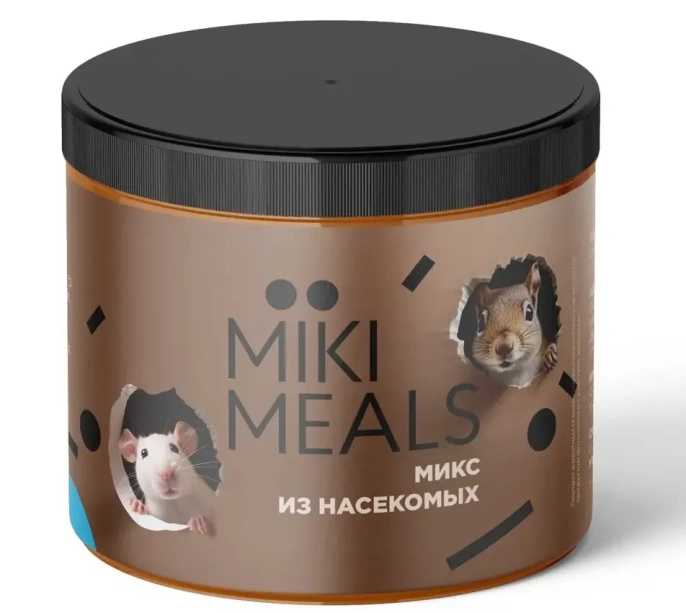 MIKIMEALS Лакомство Смесь насекомых для грызунов