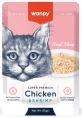 Wanpy Cat Пауч Курица и креветки для кошек
