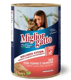 Miglior Gatto Паштет с лососем и тунцом (консервы) для кошек