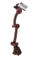 Red Bow Игрушка с тремя узлами коричневая для собак