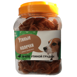 Домашний деликатес Утиные колечки для собак