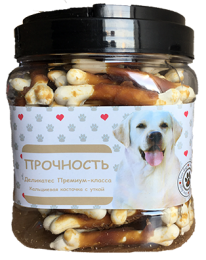 O'dog Прочность - Кальциевая косточка с уткой для собак