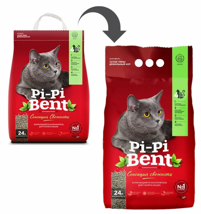 Наполнитель Pi-Pi-Bent Сенсация свежести для кошек