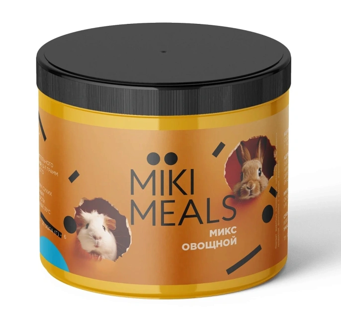 MIKIMEALS Лакомство Овощной микс для грызунов