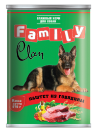 Clan Family Паштет из говядины для собак