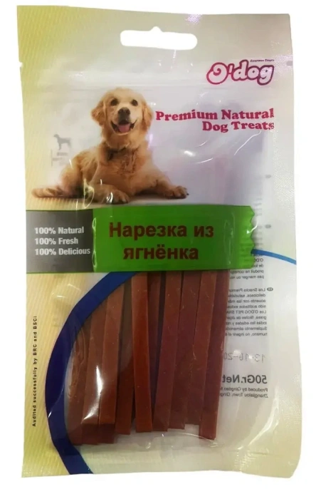 O'dog Лакомство Нарезка из ягненка для собак