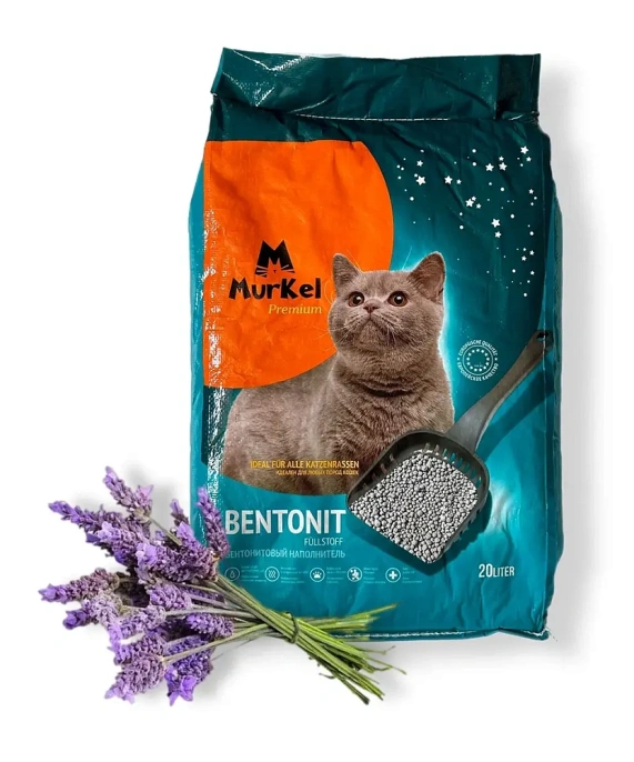 Murkel Наполнитель бентонитовый (Лаванда) для кошек