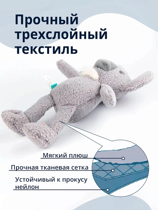 Tufflove Игрушка для собак Коала серый