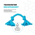 Playology Жевательный канат DRI-TECH ROPE с ароматом арахиса, голубой для собак