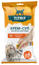ТИТБИТ Крем-суп для кошек с кусочками индейки