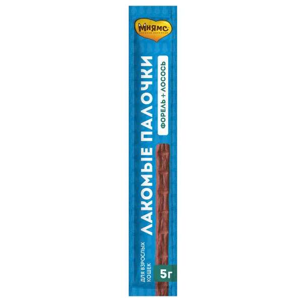 Мнямс Лакомые палочки для кошек (Лосось, форель)