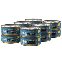 Brit Premium by Nature консервы для собак мелких пород (Телятина и язык)