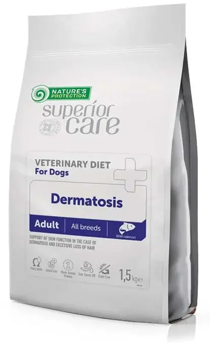 Nature's Protection Vet Diet Dermatosis Adult Dog (Лосось), 1,5 кг